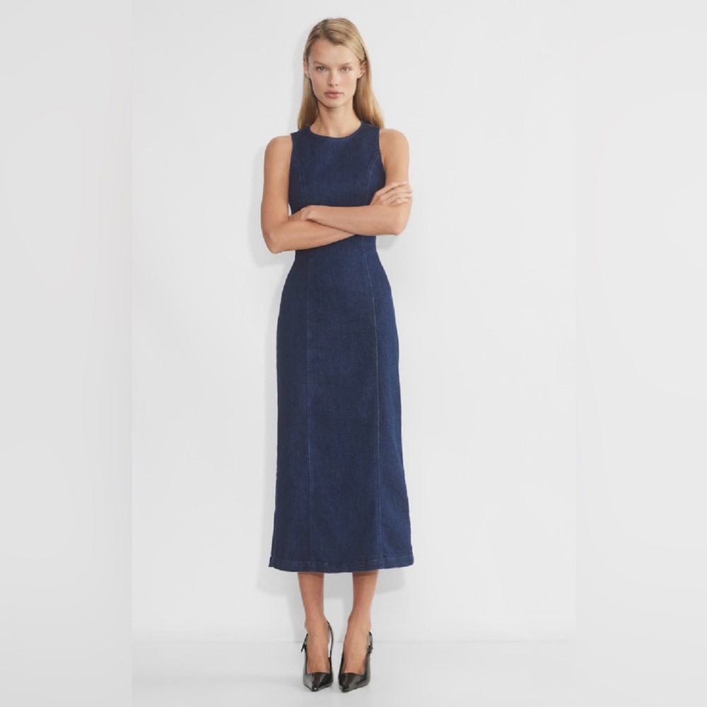 WORN ONCE - Aritzia Westend Denim Dress - Size 8